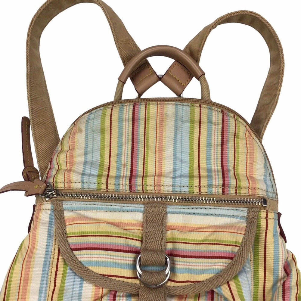 Fossil Colorful Striped Canvas Zip Around Mini Sm… - image 2